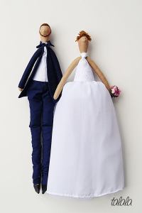 personalizowane lalki ślubne 